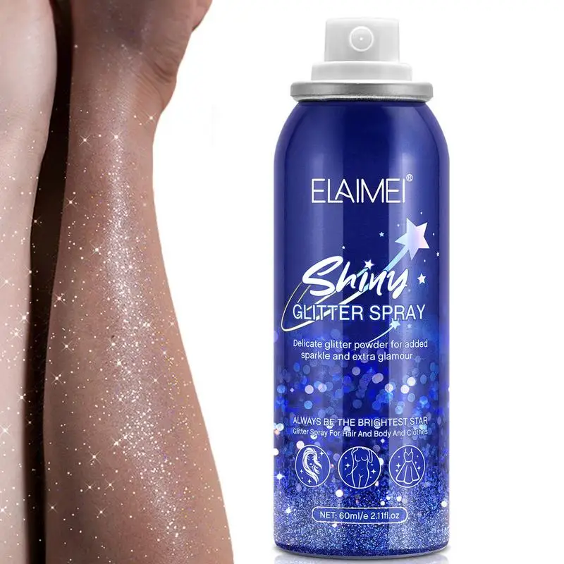 Glitter Spray High Gloss Shimmery Powder Spray Skin Brightening Glitter Clothing Highlighter Party Supply For Body Face Hair
Glitter Spray High Gloss Shimmery Powder Spray Skin Brightening Glitter Clothing Highlighter Party Supply For Body Face Hair