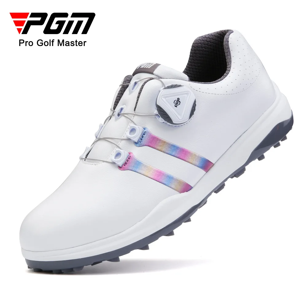 PGM Women Golf Shoes Waterproof Lightweight Knob Buckle Shoelace Sneakers Ladies Breathable Non-Slip Trainers Athletic Shoes
PGM Women Golf Shoes Waterproof Lightweight Knob Buckle Shoelace Sneakers Ladies Breathable Non-Slip Trainers Athletic Shoes