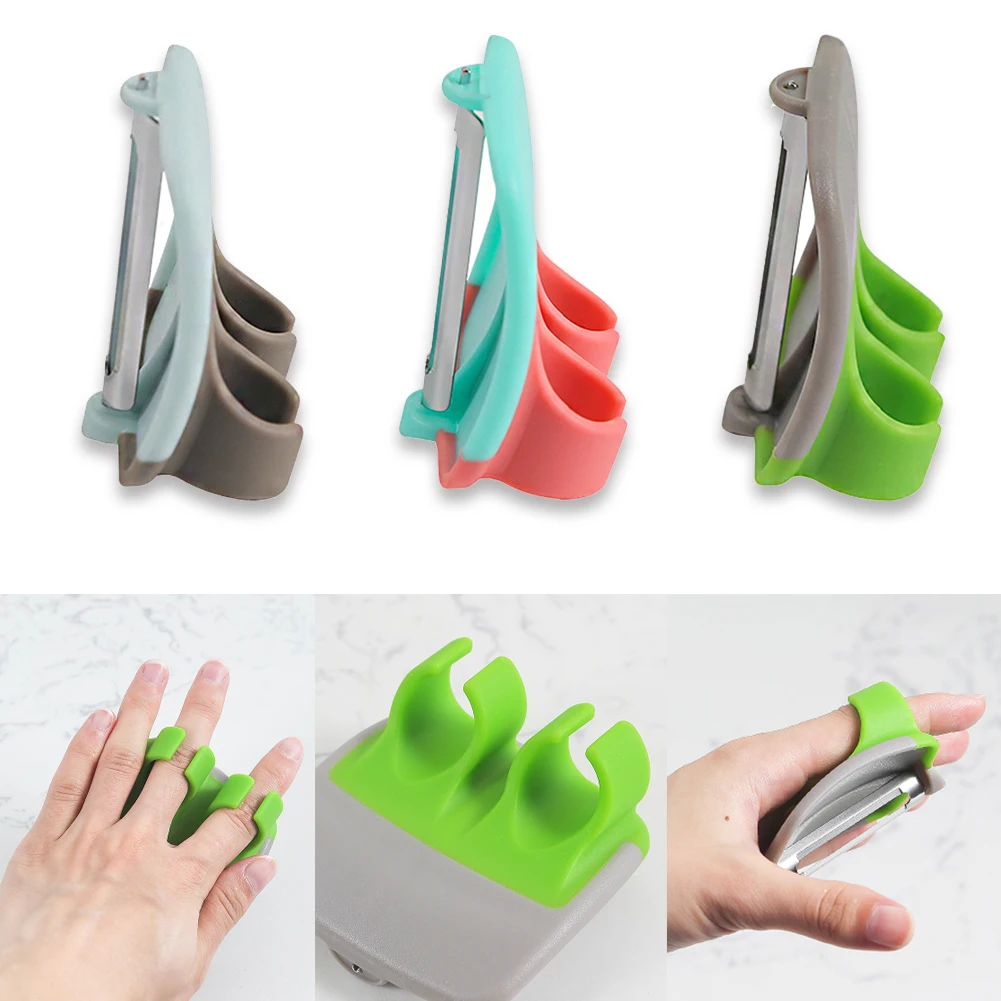 

Fruit Peeler Stainless Blade Lemon Grapefruit Fruit Slicer Double Fingers Opener Cutter Quickly Stripping Kitchen Gadgets