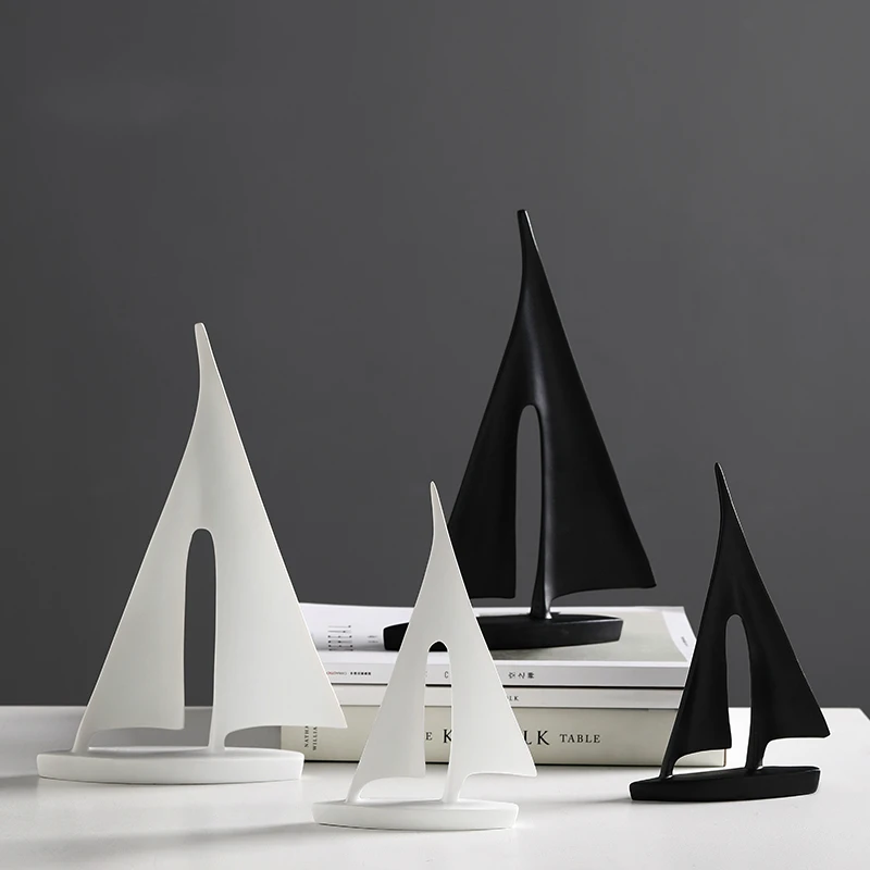 Simple Black And White Color Matching Resin Sailboat Model Desk Decor Nordic Decor Home Decoration Accessories For Living Room
Simple Black And White Color Matching Resin Sailboat Model Desk Decor Nordic Decor Home Decoration Accessories For Living Room