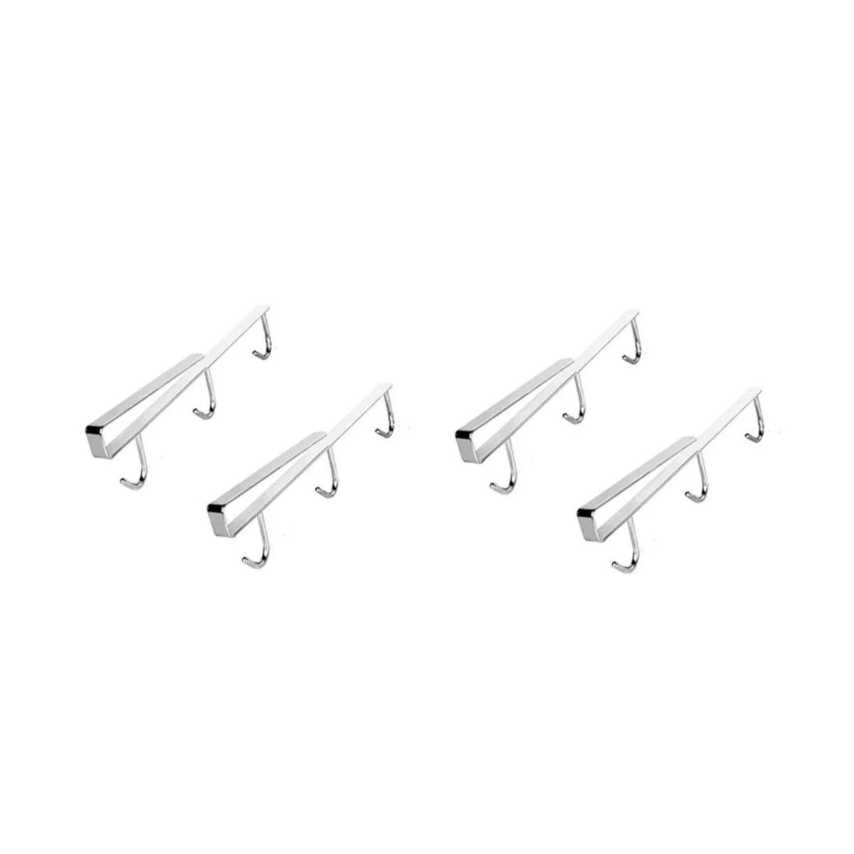 Держатель для кружки, набор из 4 элементов под шкаф, стойка для кружек из нержавеющей стали 304 с 12 подвесными крючками, серебристый
Держатель для кружки, набор из 4 элементов под шкаф, стойка для кружек из нержавеющей стали 304 с 12 подвесными крючками, серебристый