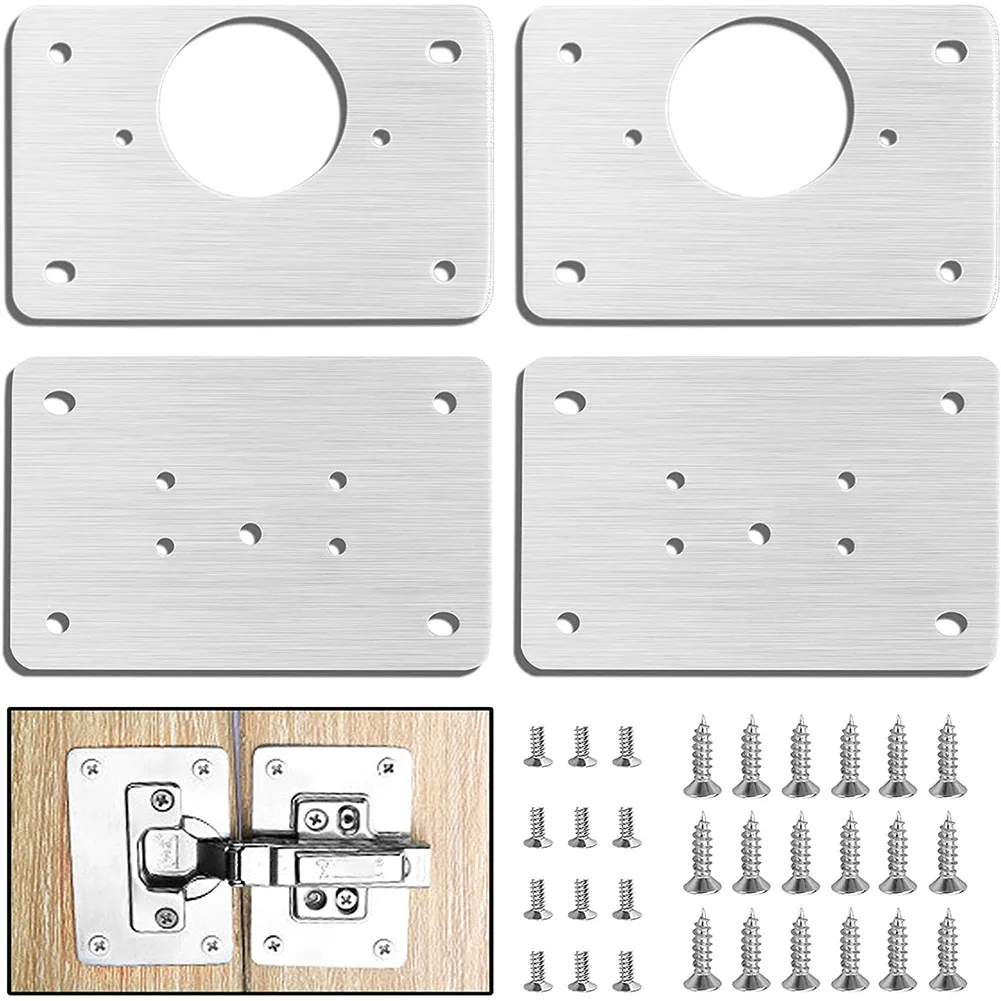 4/10Pcs Hinge Repair Plate Cabinet Furniture Drawer Table Scharnier Stainless Steel Household Hardware Hinge Fixing Plate
4/10Pcs Hinge Repair Plate Cabinet Furniture Drawer Table Scharnier Stainless Steel Household Hardware Hinge Fixing Plate