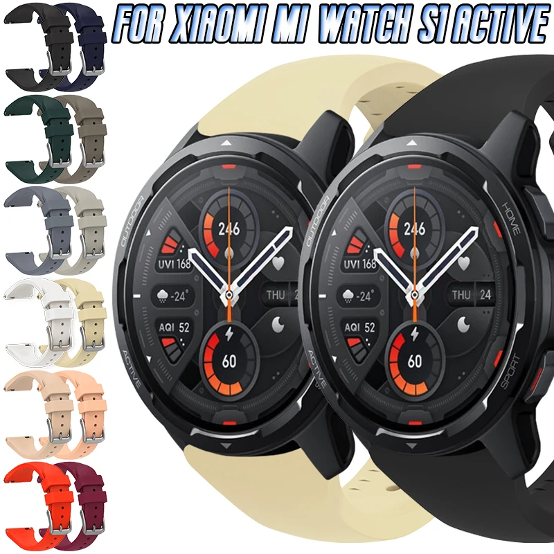 Strap For Xiaomi Mi Watch S1 Active Global Ver. 22mm Silicone Strap Replaceable Sport Wristband Bracelet Smartwatch Accessories
Strap For Xiaomi Mi Watch S1 Active Global Ver. 22mm Silicone Strap Replaceable Sport Wristband Bracelet Smartwatch Accessories