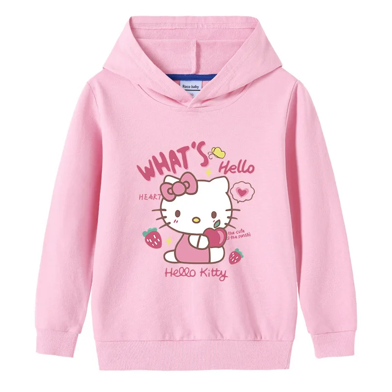 Новинка кавайная Детская толстовка Sanrio Hello Kitty милый мультяшный Детский свитер Модный хлопковый удобный детский праздничный подарок
Новинка кавайная Детская толстовка Sanrio Hello Kitty милый мультяшный Детский свитер Модный хлопковый удобный детский праздничный подарок