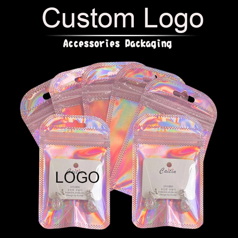 30 Pcs Custom Logo Laser Zipper Pouch Foil Zip Lock Bags Jewelry Earing Necklace Packaging Accessories Bag Fashion Nailart Bag
30 Pcs Custom Logo Laser Zipper Pouch Foil Zip Lock Bags Jewelry Earing Necklace Packaging Accessories Bag Fashion Nailart Bag