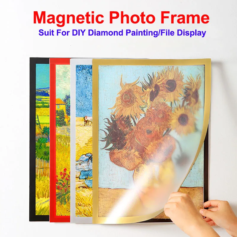 A3 A4 DIY Diamond Painting Magnetic Frame Frosted PVC Picture File Display Sticker Storage Book Magnets Photo Frame Wall Decor
A3 A4 DIY Diamond Painting Magnetic Frame Frosted PVC Picture File Display Sticker Storage Book Magnets Photo Frame Wall Decor