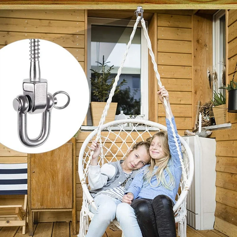 2Pcs Heavy Duty Swing Hanger 304 Screw Bracket Heavy Duty Swing Hanger 1800LB Capacity, Indoor Outdoor
2Pcs Heavy Duty Swing Hanger 304 Screw Bracket Heavy Duty Swing Hanger 1800LB Capacity, Indoor Outdoor