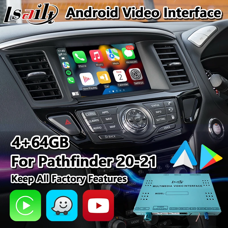 Автомобильный интерфейс Lsailt для воспроизведения видео на платформе Android для Nissan Pathfinder R52 (AU-Spec) 2020-2021
Автомобильный интерфейс Lsailt для воспроизведения видео на платформе Android для Nissan Pathfinder R52 (AU-Spec) 2020-2021
