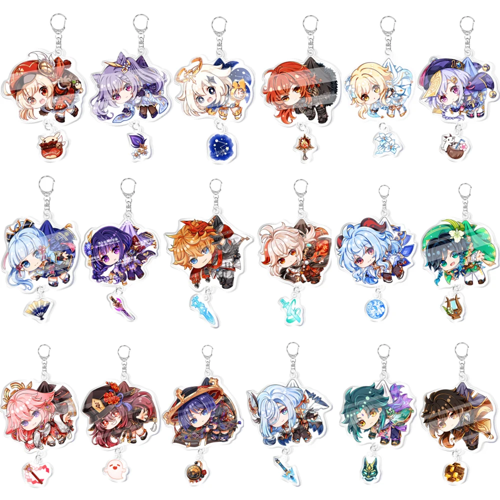 20Pcs Anime Genshin Impact Acrylic Keychain Raiden Shogun Yae Miko Zhongli Xiao Figure Pendant Keyring Jewelry
20Pcs Anime Genshin Impact Acrylic Keychain Raiden Shogun Yae Miko Zhongli Xiao Figure Pendant Keyring Jewelry