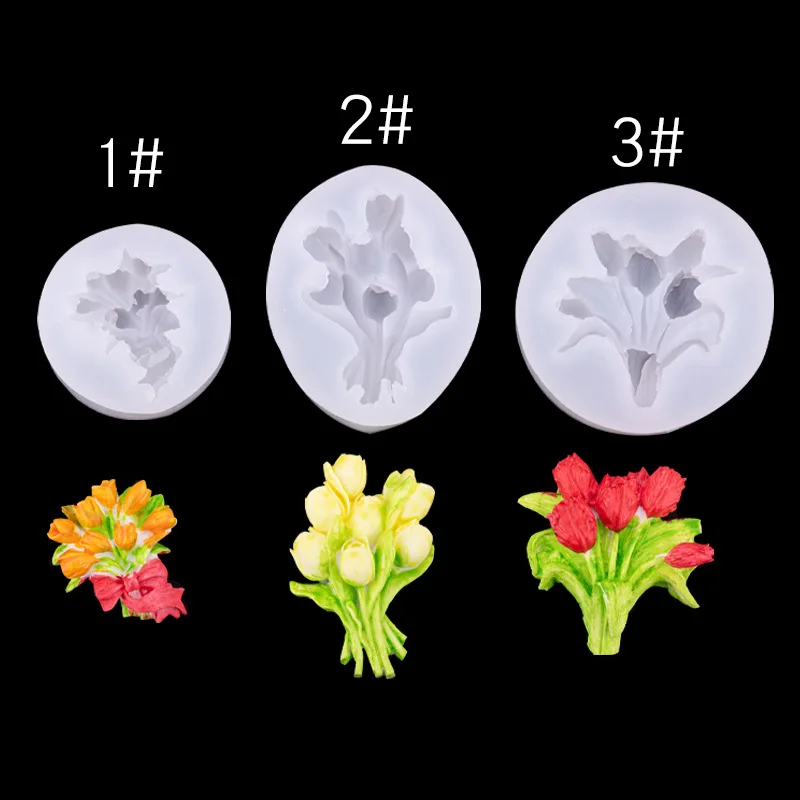 Tulip Flowers Silicone Molds Candle Aromatherapy Handmade Soap Mould Epoxy Resin Casting Tool Polymer Clay Plaster Fondant Mold 
Tulip Flowers Silicone Molds Candle Aromatherapy Handmade Soap Mould Epoxy Resin Casting Tool Polymer Clay Plaster Fondant Mold