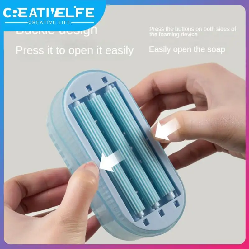 Soap Box Soap Bubble Box Roller Non-slip Waterproof Multifunctional Soap Box Durable Hand-free Rubbing Foaming Soap Box Handheld
Soap Box Soap Bubble Box Roller Non-slip Waterproof Multifunctional Soap Box Durable Hand-free Rubbing Foaming Soap Box Handheld
