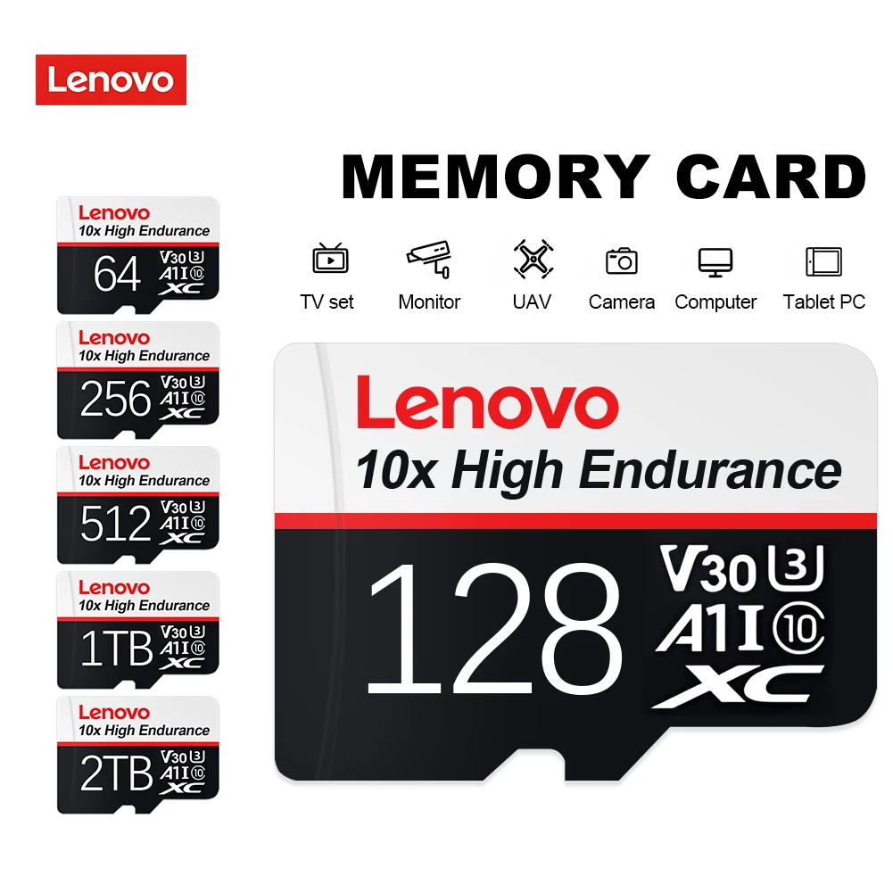 Флэш-карта памяти Lenovo, класс 10, флэш-карта памяти Micro TF, SD, 1 ТБ, 512 ГБ, 256 ГБ, 128 ГБ, 64 ГБ, для телефона, камеры, дрона
Флэш-карта памяти Lenovo, класс 10, флэш-карта памяти Micro TF, SD, 1 ТБ, 512 ГБ, 256 ГБ, 128 ГБ, 64 ГБ, для телефона, камеры, дрона