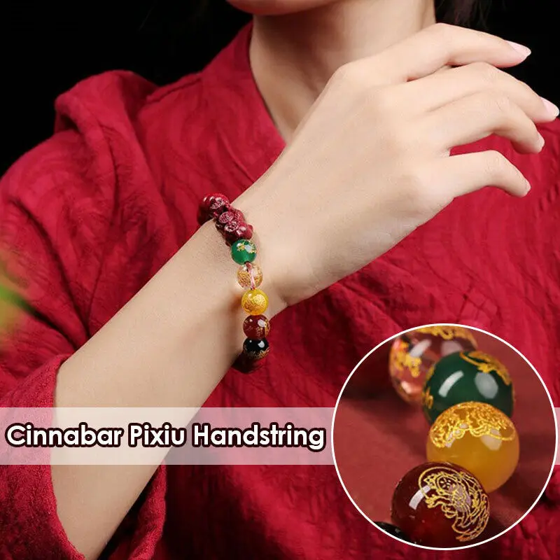 FengShui Pixiu Charms Cinnabar Bracelet Lucky Cinnabar Chain Unisex Wealth Good Luck Bracelet Chinese Charm Bracelets Jewelry
FengShui Pixiu Charms Cinnabar Bracelet Lucky Cinnabar Chain Unisex Wealth Good Luck Bracelet Chinese Charm Bracelets Jewelry