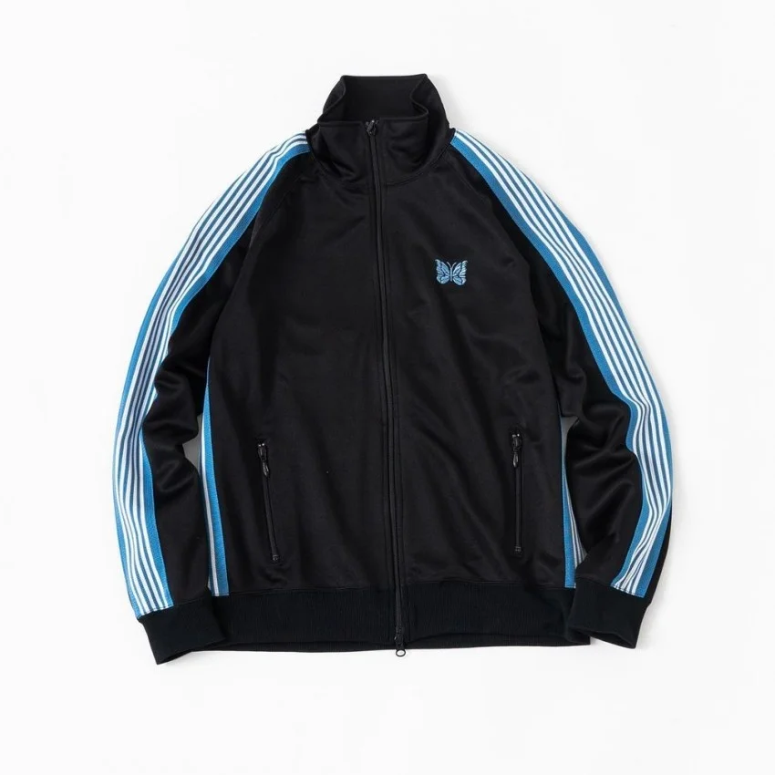 Green Blue Needles Jackets Men Women High Street Embroidery Butterfly Needles Track Jacket Outerwear Stripe AWGE Coats
Green Blue Needles Jackets Men Women High Street Embroidery Butterfly Needles Track Jacket Outerwear Stripe AWGE Coats