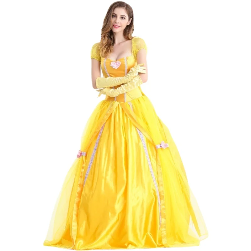 Halloween Costume Adult Character Play Horror Eve Beauty and Beast Bell Princess Dress Princess Beier Stage Performance Costume
Halloween Costume Adult Character Play Horror Eve Beauty and Beast Bell Princess Dress Princess Beier Stage Performance Costume