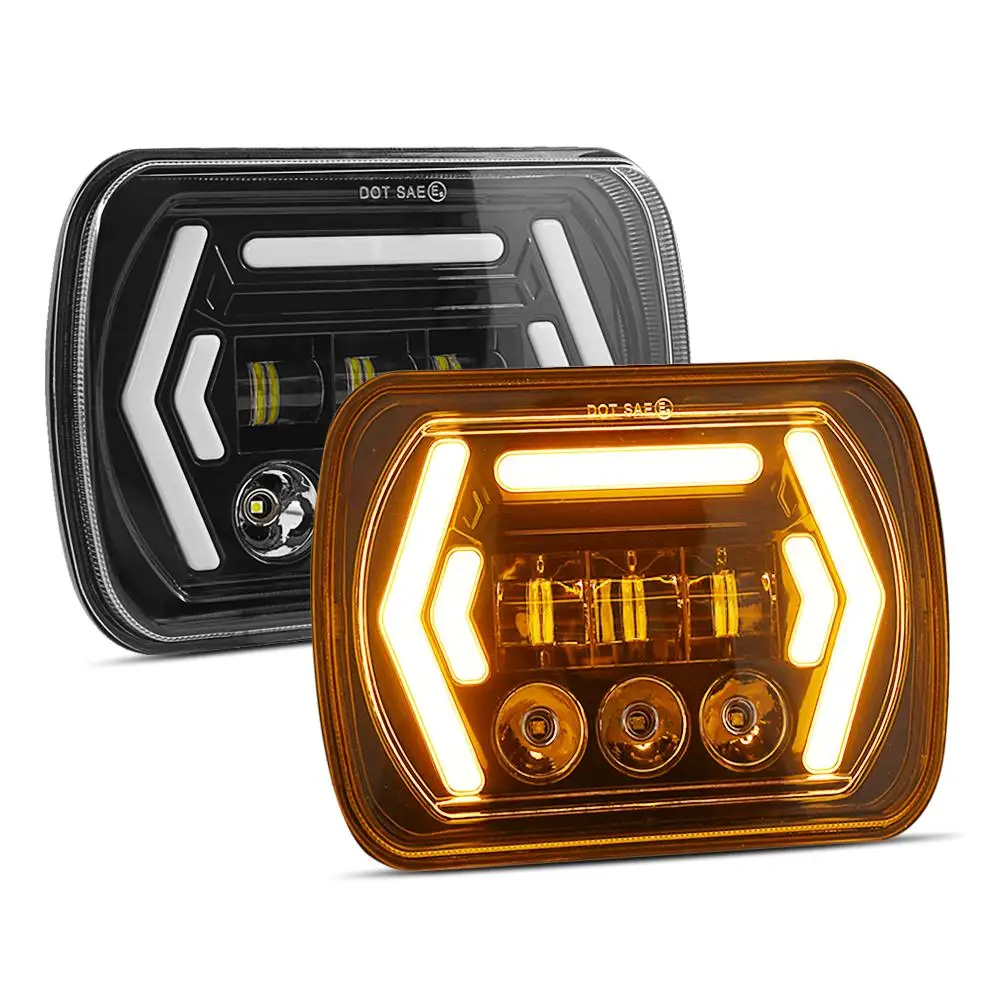 1pc/2pcs 7X6" 5x7" Square Headlight Turn Signal Light Waterproof Hi-Low Beam Led Headlamp for Jeep Cherokee XJ Wrangler YJ
1pc/2pcs 7X6" 5x7" Square Headlight Turn Signal Light Waterproof Hi-Low Beam Led Headlamp for Jeep Cherokee XJ Wrangler YJ