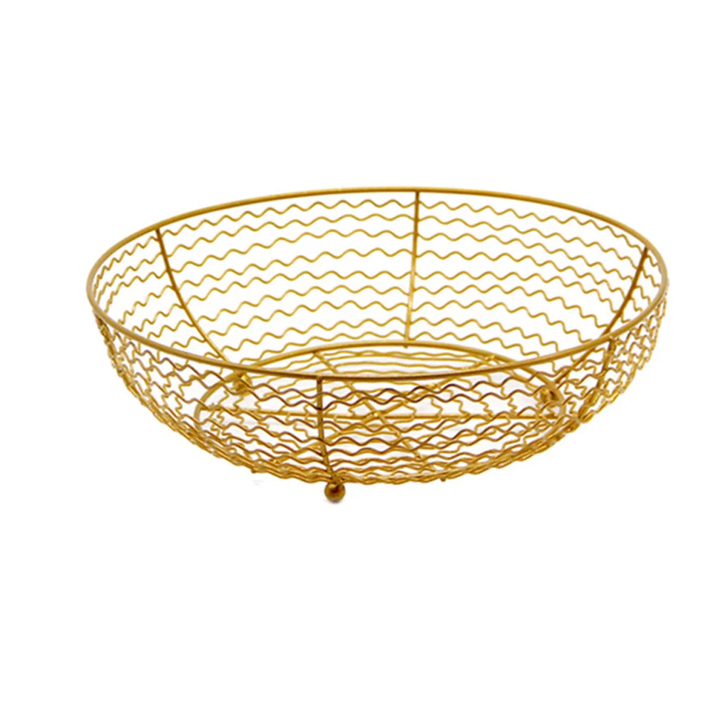 Fruit Basket Bowl Iron Metal Snack Vegetablestorage Desktop Room Countertop Bread Living Stand Holder Drain 
Fruit Basket Bowl Iron Metal Snack Vegetablestorage Desktop Room Countertop Bread Living Stand Holder Drain