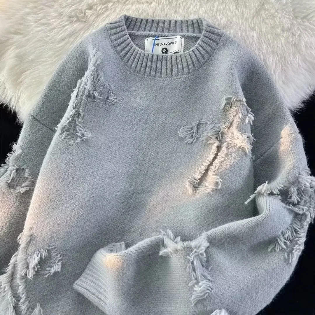 Autumn and Winter New Round Neck Hole Sweatshirt Men Coat Retro High Street Men Hoodies Streetwear
Autumn and Winter New Round Neck Hole Sweatshirt Men Coat Retro High Street Men Hoodies Streetwear