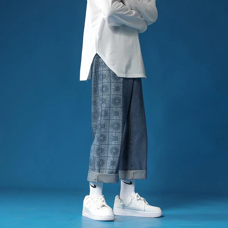 DEEPTOWN Printed Straight Jeans Men Fashion Loose Denim Pants Retro Casual Trousers Male Streetwear Hip Hop Korean Style Spring
DEEPTOWN Printed Straight Jeans Men Fashion Loose Denim Pants Retro Casual Trousers Male Streetwear Hip Hop Korean Style Spring