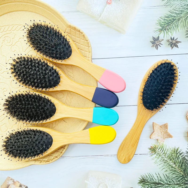 Natural Bamboo Nylon Boar Bristle Rubber Cushion Hairbrush Long Thick Curly Hairstyles Detangling Haircare Massage Hair Brushes
Natural Bamboo Nylon Boar Bristle Rubber Cushion Hairbrush Long Thick Curly Hairstyles Detangling Haircare Massage Hair Brushes