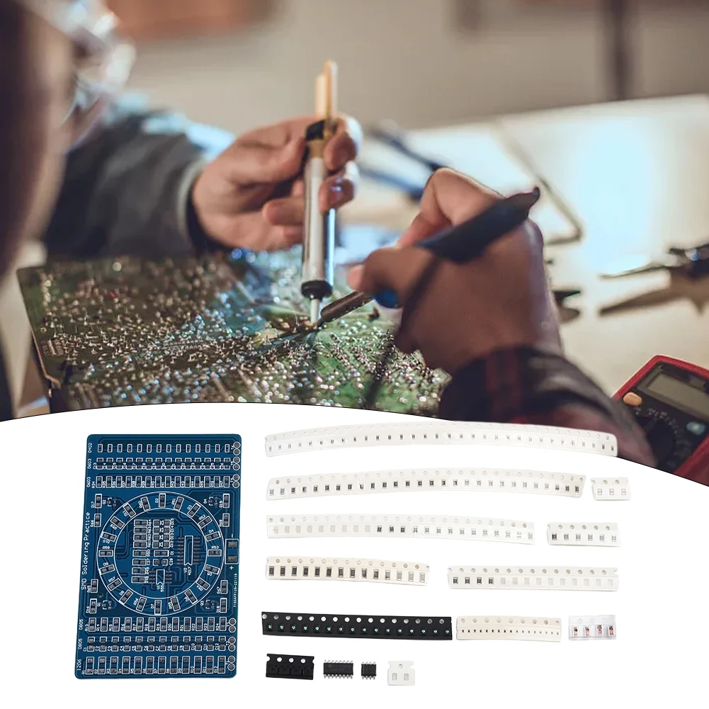 125 Pieces Soldering Components Practice Board Electrical Components Electronics Kits Practice Boards Rotating Water Lamps
125 Pieces Soldering Components Practice Board Electrical Components Electronics Kits Practice Boards Rotating Water Lamps