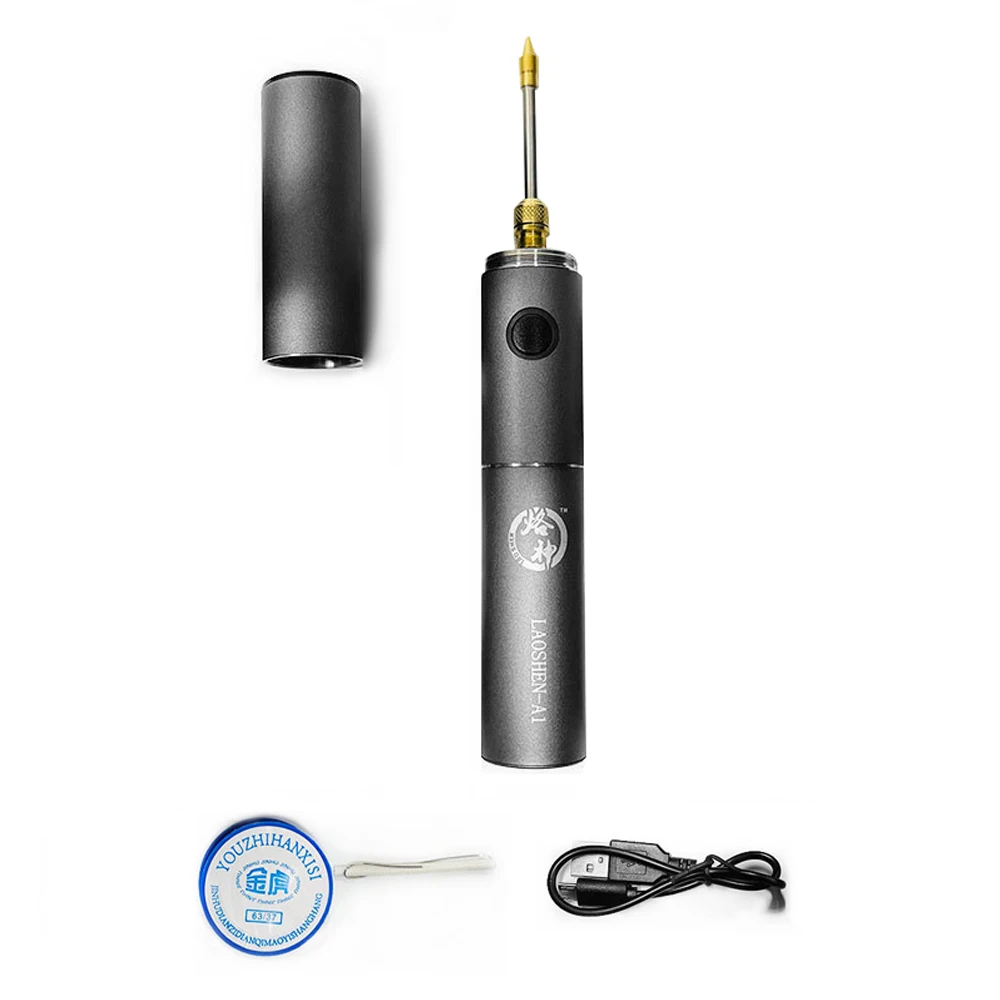 Household Mini Portable USB Rechargeable Soldering Iron High Power Multifunction Electric Welding Machine with LED Light
Household Mini Portable USB Rechargeable Soldering Iron High Power Multifunction Electric Welding Machine with LED Light