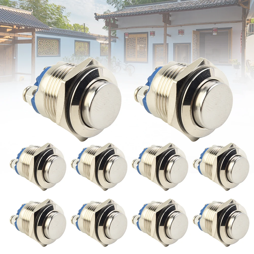 10pcs 12V 16mm Metal Waterproof Push Button Momentary On Off Horn Switch Start Brass Waterproof Contactor Relay Control Switch
10pcs 12V 16mm Metal Waterproof Push Button Momentary On Off Horn Switch Start Brass Waterproof Contactor Relay Control Switch