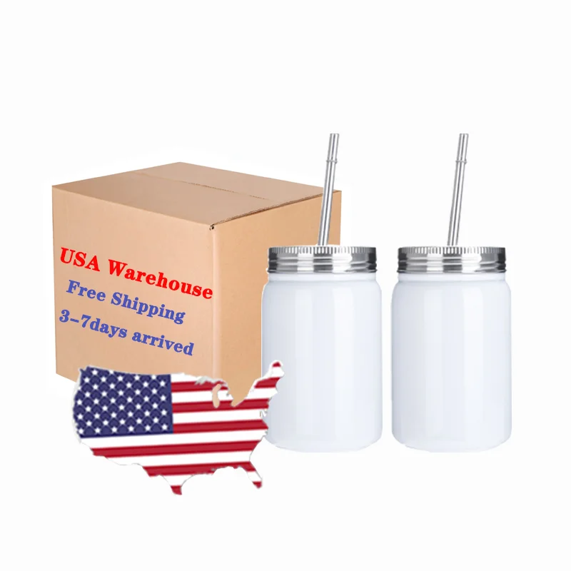 USA Warehouse 25Pack Bulk Wholesale17oz Double Wall Stainless Steel Sublimation Mason Jars With Lid and Straw
USA Warehouse 25Pack Bulk Wholesale17oz Double Wall Stainless Steel Sublimation Mason Jars With Lid and Straw
