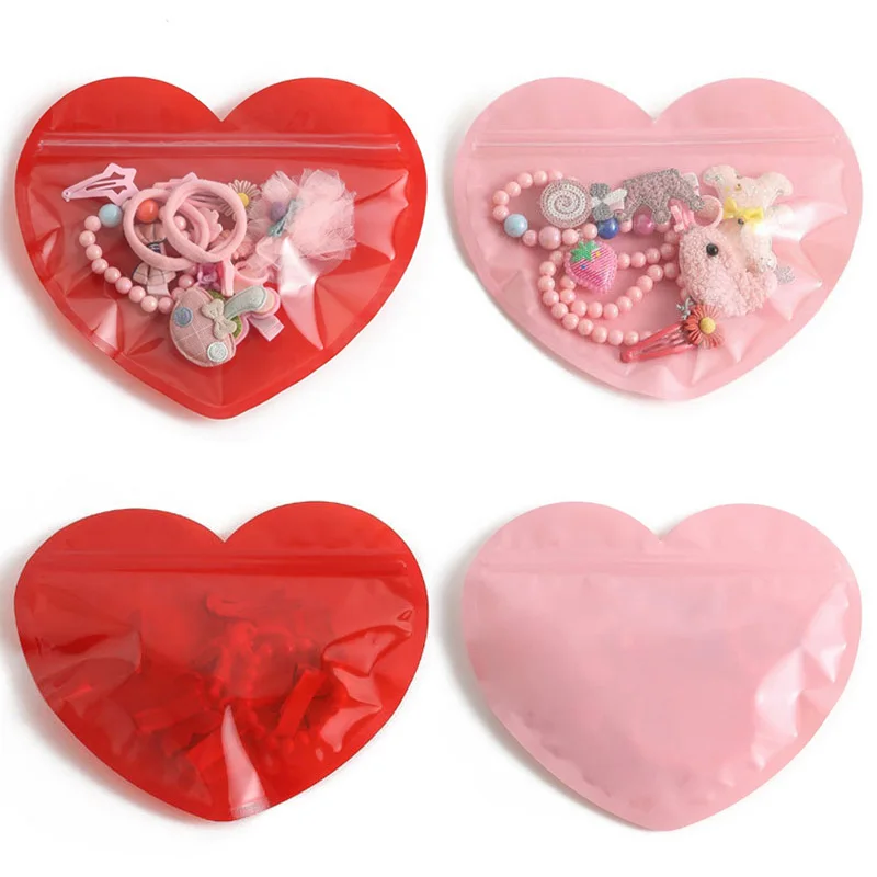 10Pcs Resealable Heart Shape Zip Lock Bags Front Clear Valentine Wedding Party Candy Storage Jewelry Gifts Hairpin Pack Pouches
10Pcs Resealable Heart Shape Zip Lock Bags Front Clear Valentine Wedding Party Candy Storage Jewelry Gifts Hairpin Pack Pouches