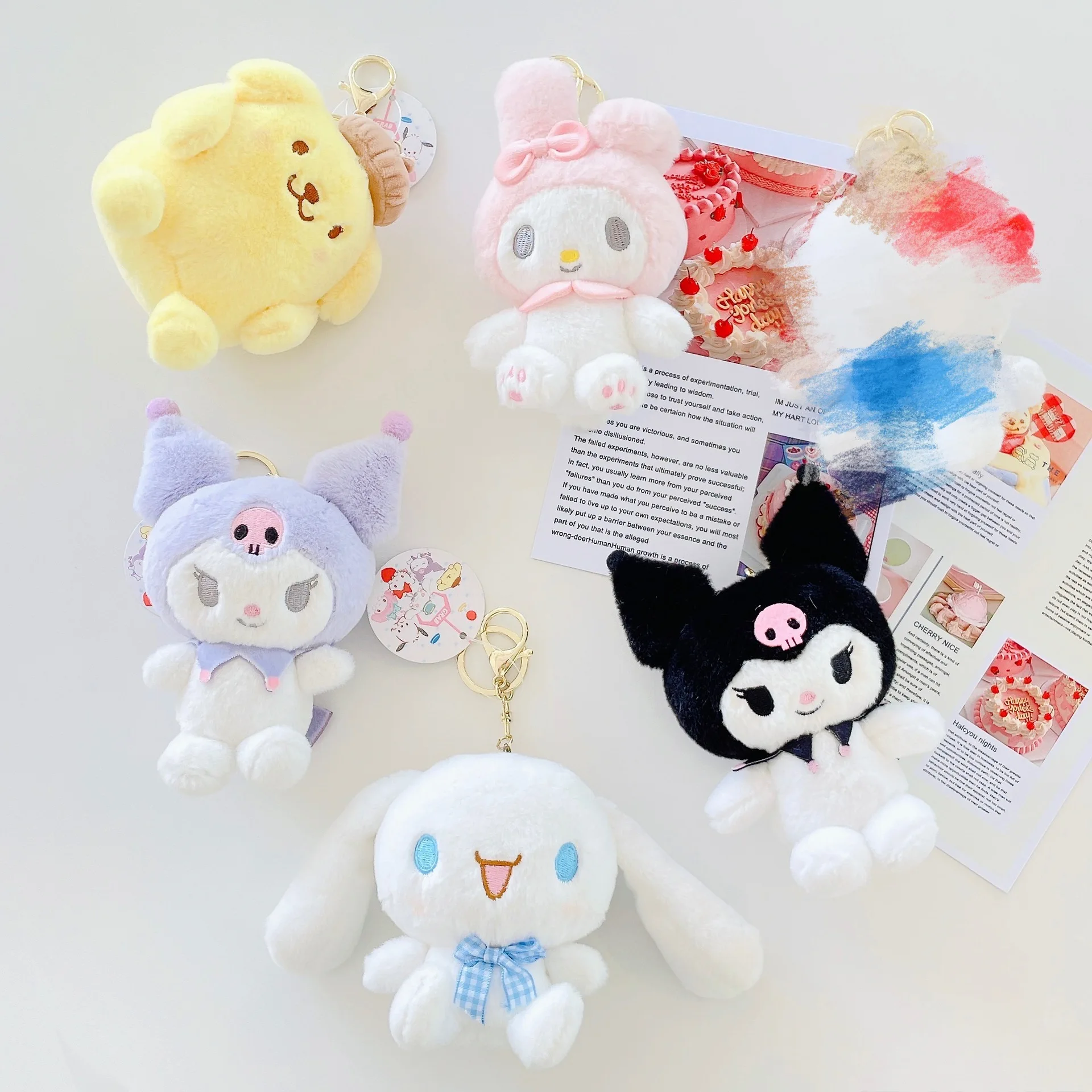 Sanrio аниме Kuromi My Melody Cinnamoroll Kt кошка плюшевая кукла пушистая мягкая игрушка милая подвеска брелок мягкие набивные куклы для детей
Sanrio аниме Kuromi My Melody Cinnamoroll Kt кошка плюшевая кукла пушистая мягкая игрушка милая подвеска брелок мягкие набивные куклы для детей