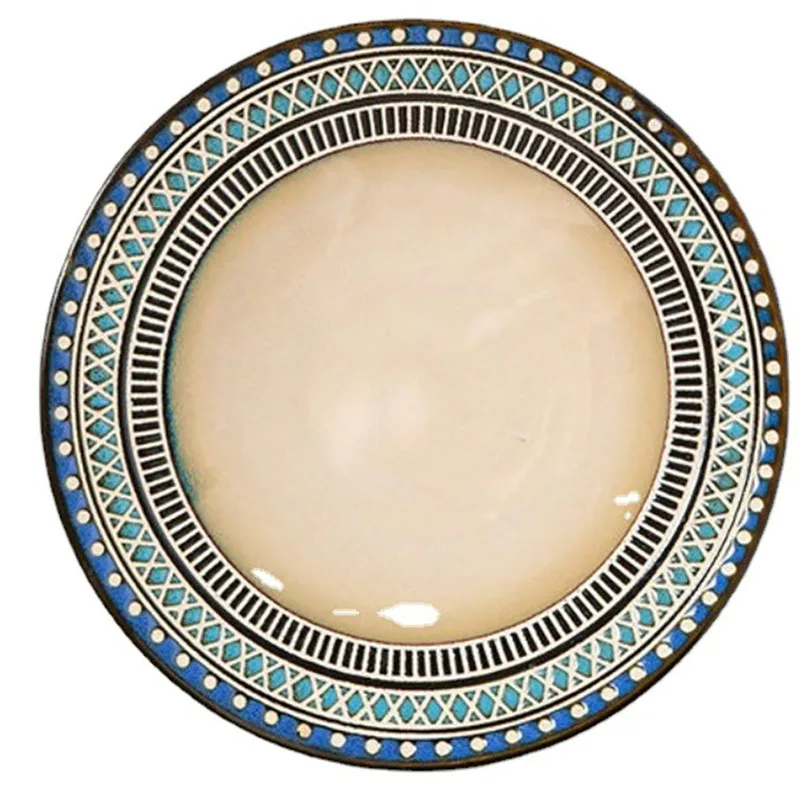 European Serving Plates Luxury Western Plates Creative Ceramic Plate Household Dish Round Steak Plate Kitchen Tableware Gifts
European Serving Plates Luxury Western Plates Creative Ceramic Plate Household Dish Round Steak Plate Kitchen Tableware Gifts