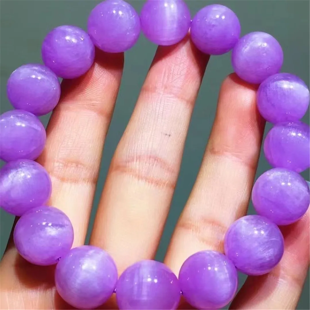 13mm Natural Purple Kunzite Bracelet Jewelry For Women Men Love Gift Crystal Round Beads Cat Eye Gemstone Stone Strands AAAAA
13mm Natural Purple Kunzite Bracelet Jewelry For Women Men Love Gift Crystal Round Beads Cat Eye Gemstone Stone Strands AAAAA