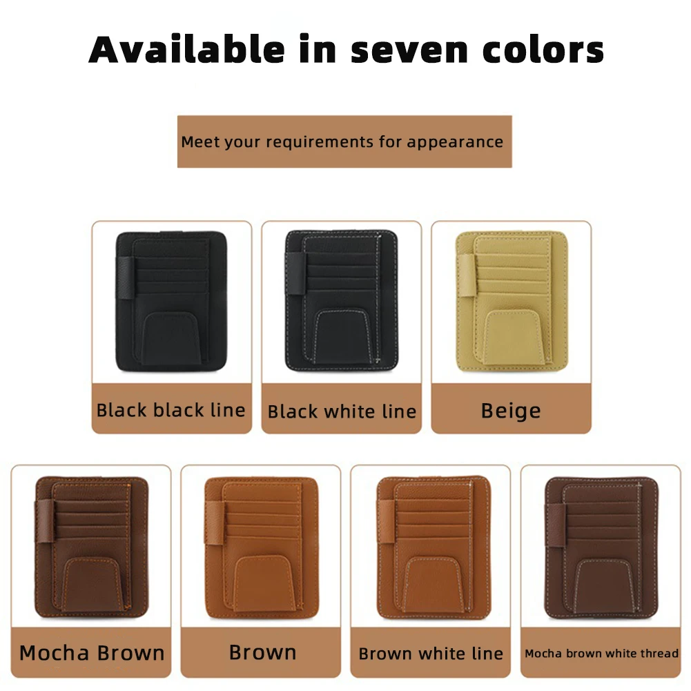 Car Sun Visor Glasses Holder Clip Large Capacity Car Credit Card Pack For Vehicle SUVs
Car Sun Visor Glasses Holder Clip Large Capacity Car Credit Card Pack For Vehicle SUVs