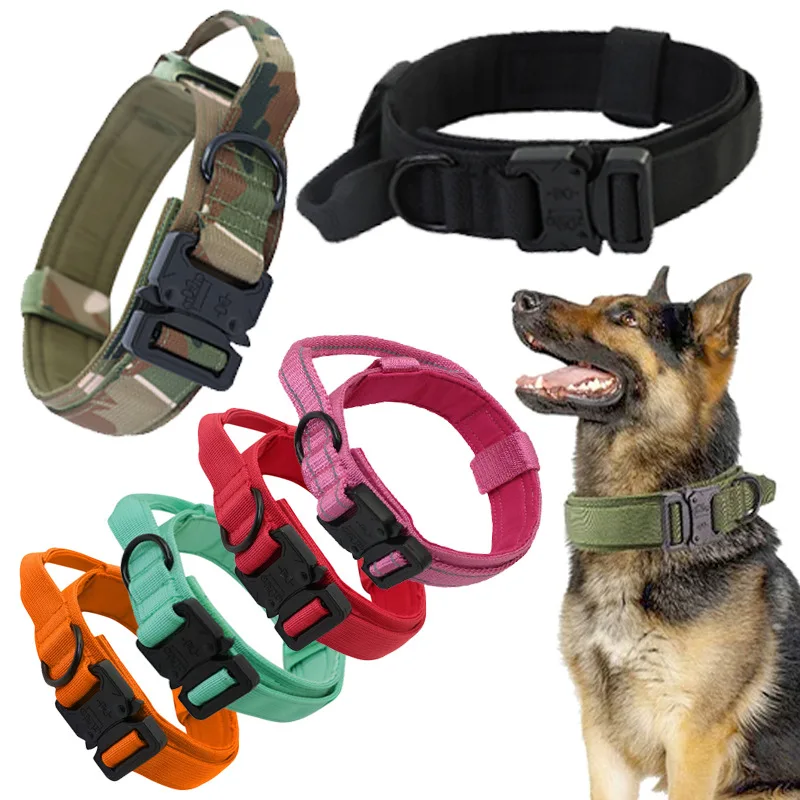 Medium Large Dog Tactical collar Adjustable Military dog leash outdoor training tactical dog collar Durable Training Accessories
Medium Large Dog Tactical collar Adjustable Military dog leash outdoor training tactical dog collar Durable Training Accessories