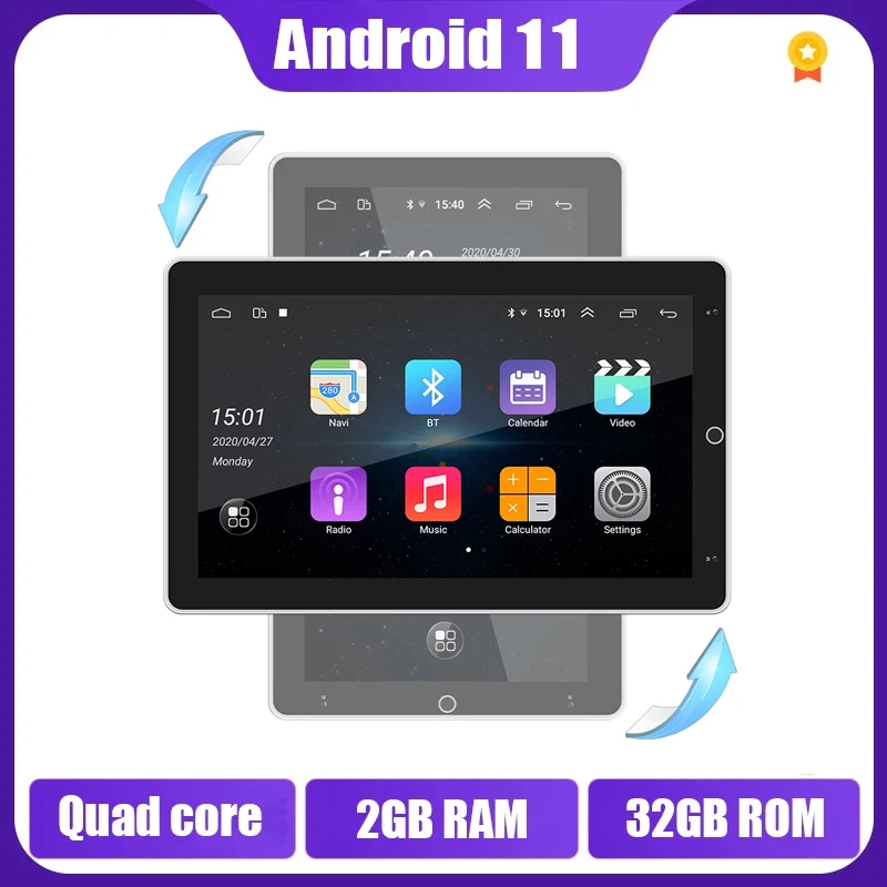 2+32GB Car Radio MP5 Player 10.1" HD Rotating Screen GPS Navigation Android 11 Multimedia Video Player Stereo Music USB AUX
2+32GB Car Radio MP5 Player 10.1" HD Rotating Screen GPS Navigation Android 11 Multimedia Video Player Stereo Music USB AUX