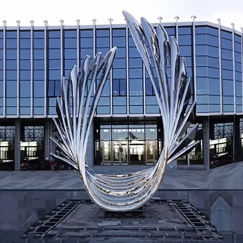 Customized glass fiber reinforced plastic electroplating crafts spray water drop sculpture large-scale art floor installation sp
Customized glass fiber reinforced plastic electroplating crafts spray water drop sculpture large-scale art floor installation sp