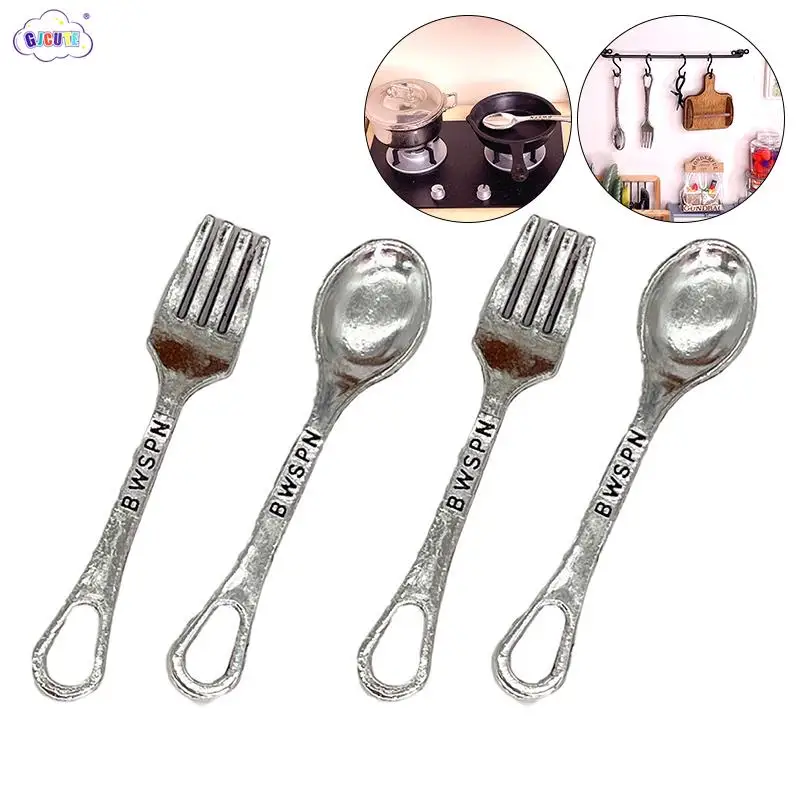 1set 1:6 Dollhouse Miniature Soup Spoon Fork Tableware Kitchen Tool Utensils Model Decor Toy Doll House Accessories
1set 1:6 Dollhouse Miniature Soup Spoon Fork Tableware Kitchen Tool Utensils Model Decor Toy Doll House Accessories