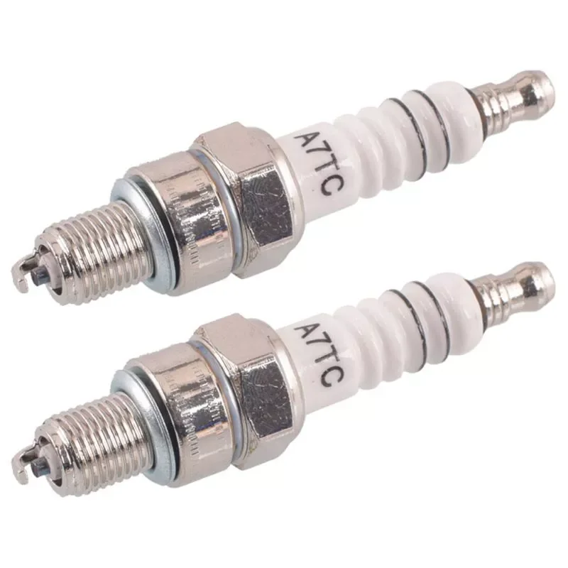 2Pcs Metal Spark Plug A7TC 10mm Fit for Dirt Bike Moped GY6 50cc 70cc 90cc 125cc 150cc Scooter ATV
2Pcs Metal Spark Plug A7TC 10mm Fit for Dirt Bike Moped GY6 50cc 70cc 90cc 125cc 150cc Scooter ATV