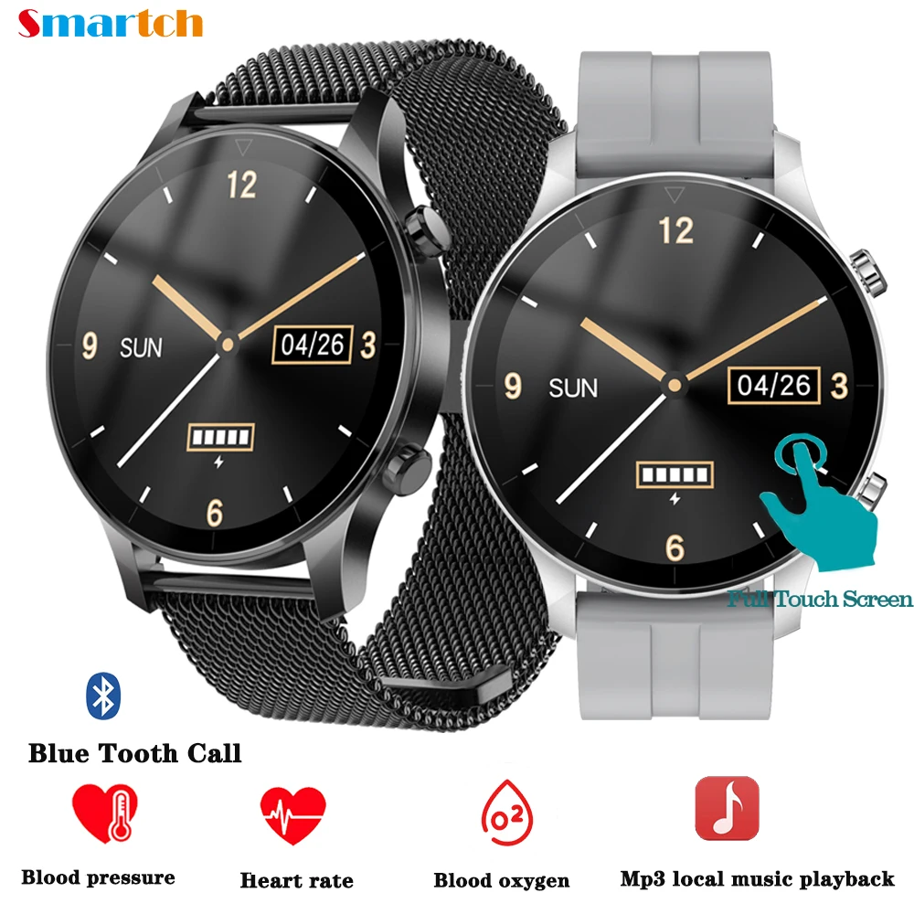 Blue Tooth Call Smart Watch Music Men Heartrate Full Touch Screen Waterproof Sport Clock Business Smartwatch Relogio Masculino
Blue Tooth Call Smart Watch Music Men Heartrate Full Touch Screen Waterproof Sport Clock Business Smartwatch Relogio Masculino
