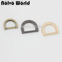 10-50 pieces 6 colors 2 size 13mm 16mm inner welded Irregularity tabular D ring for purse bag accessories