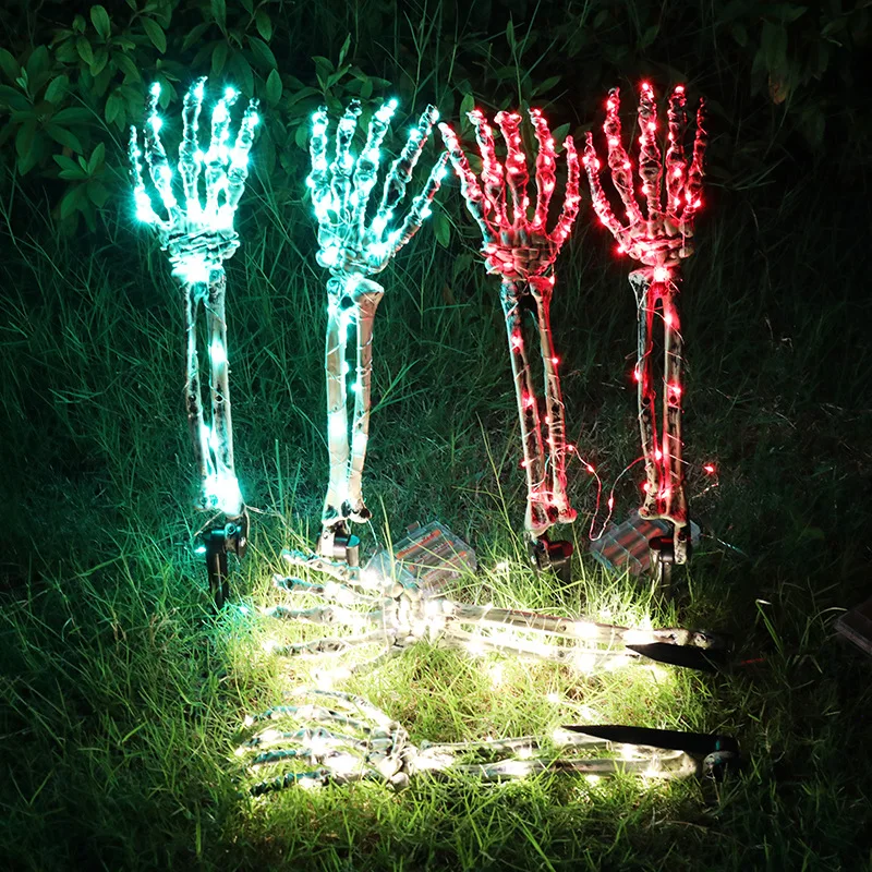 Halloween LED Light Up Skeleton Arm Hand Halloween Party Outdoor Home Garden Yard Lawn Decoration Haunted House Horror Props
Halloween LED Light Up Skeleton Arm Hand Halloween Party Outdoor Home Garden Yard Lawn Decoration Haunted House Horror Props