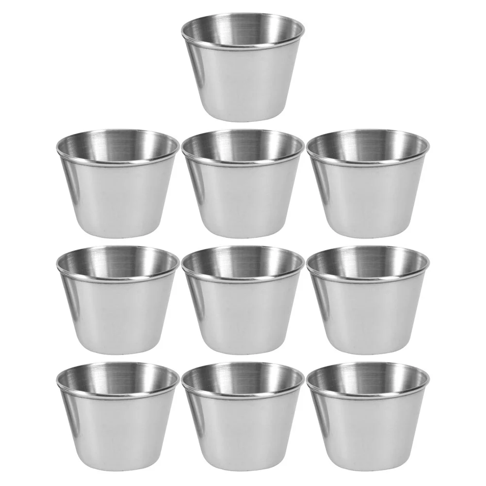 10pcs Stainless Steel Sauce Cups Condiment Containers Metal Dipping Sauce Cups Small Ramekins Dipping Sauce Cups
10pcs Stainless Steel Sauce Cups Condiment Containers Metal Dipping Sauce Cups Small Ramekins Dipping Sauce Cups
