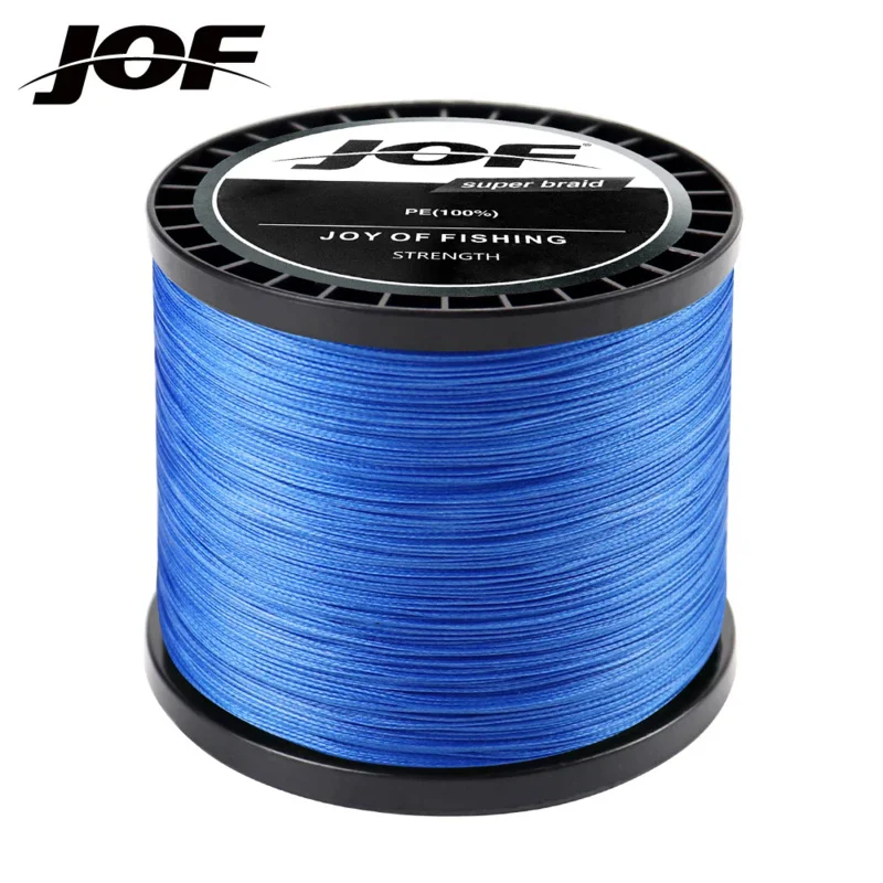 

JOF 8 Strands 1000M 500M 300M Braided Fishing Line Multifilament Pesca Carp Super Strong Weave Sea Saltwater Extreme 100% PE