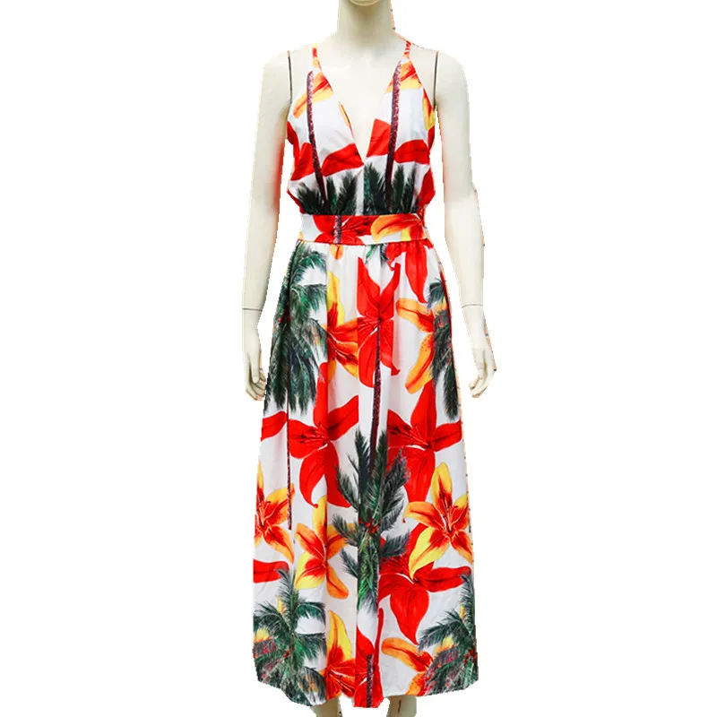 2021 Sexy Floral Print Vintage Maxi Dresses Women V Neck Bandage Backless Fashion Caasual Beach Party Spaghetti Strap Dress Robe
2021 Sexy Floral Print Vintage Maxi Dresses Women V Neck Bandage Backless Fashion Caasual Beach Party Spaghetti Strap Dress Robe