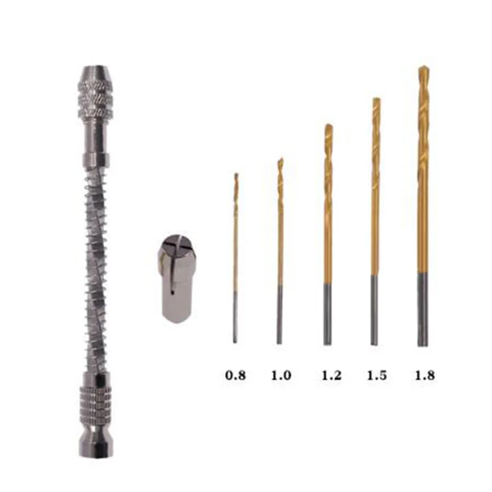 1set Hand Drill With 5 Drill Bit Semi-Automatic Mini Drill For Amber Beeswax Wood Plastic Rubber Punching Drilling Power Tools
1set Hand Drill With 5 Drill Bit Semi-Automatic Mini Drill For Amber Beeswax Wood Plastic Rubber Punching Drilling Power Tools