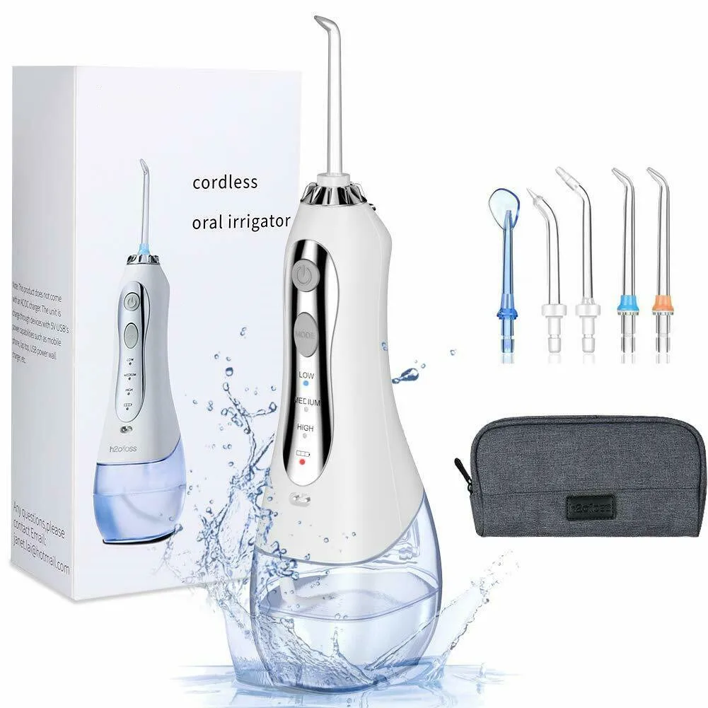 Portable Oral Irrigator 300ml Water Tank USB Rechargeable Dental Water Flosser Irrigator Dental 3 Modes Teeth Cleaner for Adult
Portable Oral Irrigator 300ml Water Tank USB Rechargeable Dental Water Flosser Irrigator Dental 3 Modes Teeth Cleaner for Adult