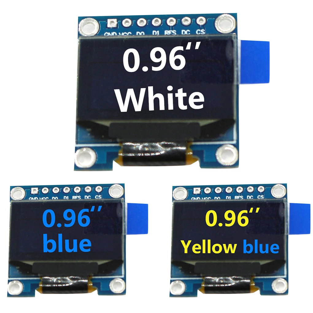 OLED Module 7 Pin 128 64 Tabletop White Blue Yellow High Definition Displays Board Mini Self-Luminous LED Screens White 
OLED Module 7 Pin 128 64 Tabletop White Blue Yellow High Definition Displays Board Mini Self-Luminous LED Screens White