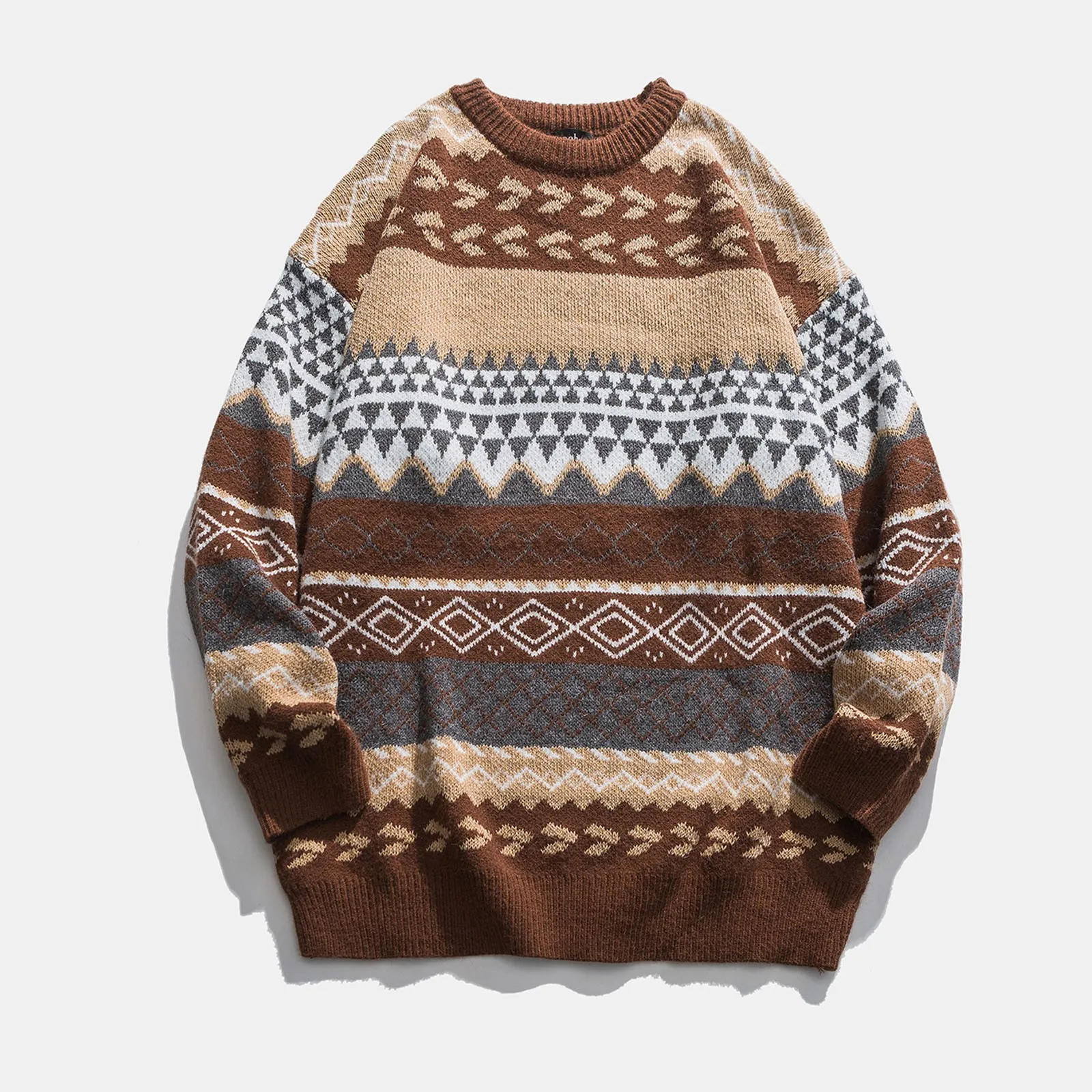 Women's Knitted Sweater Fashion Oversized Autumn Winter Vintage Striped Sweater Female Clothes Pullover Knit Jumper Sueter
Women's Knitted Sweater Fashion Oversized Autumn Winter Vintage Striped Sweater Female Clothes Pullover Knit Jumper Sueter