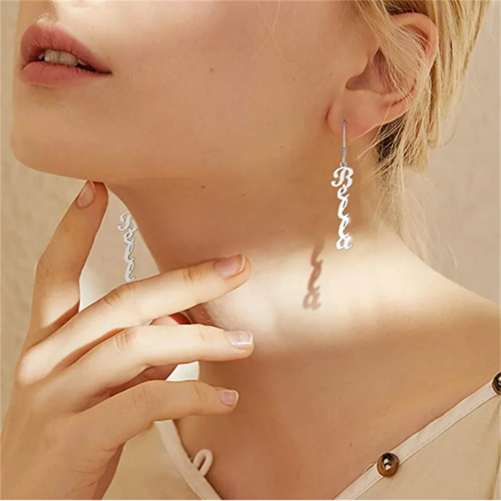 1 Pair Fashion Letters Name Stud Earrings for Women Customize 2022 New Stainless Steel Earrings Nameplate Gifts Give Best Friend
1 Pair Fashion Letters Name Stud Earrings for Women Customize 2022 New Stainless Steel Earrings Nameplate Gifts Give Best Friend