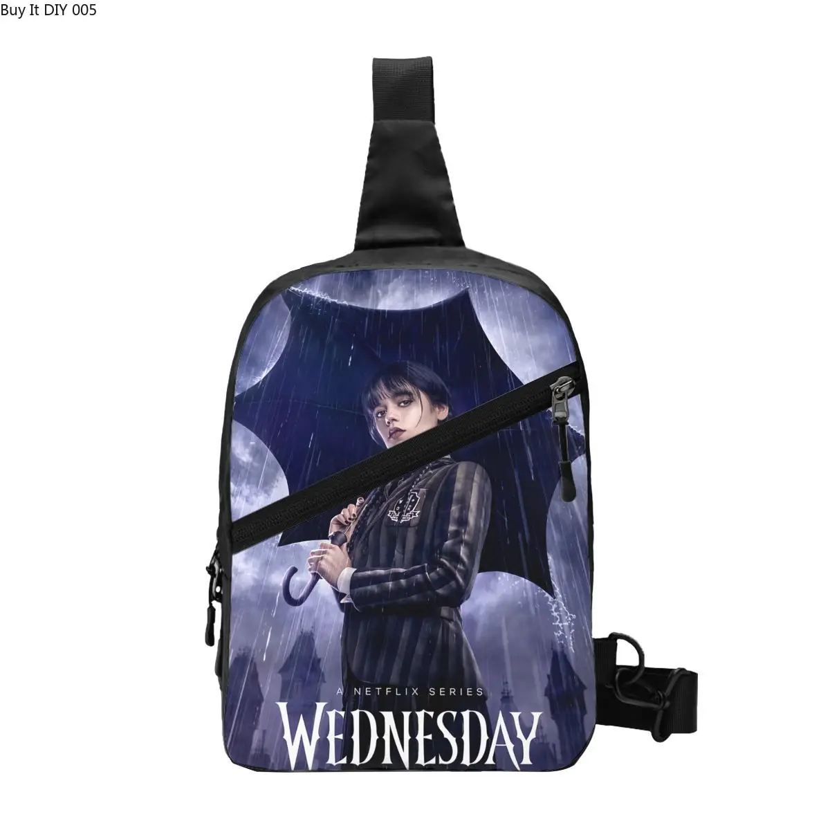 Wednesday Addams Halloween Gothic Horror Movie Sling Chest Crossbody Bag Men Casual Shoulder Backpack for Camping Biking
Wednesday Addams Halloween Gothic Horror Movie Sling Chest Crossbody Bag Men Casual Shoulder Backpack for Camping Biking
